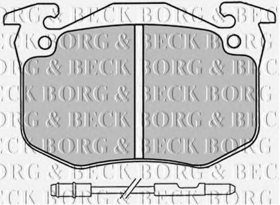 BORG & BECK BBP1230 Комплект тормозных колодок, дисковый тормоз
