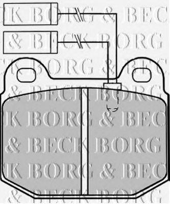 BORG & BECK BBP1254 Комплект тормозных колодок, дисковый тормоз