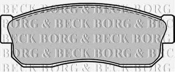 BORG & BECK BBP1312 Комплект гальмівних колодок, дискове гальмо