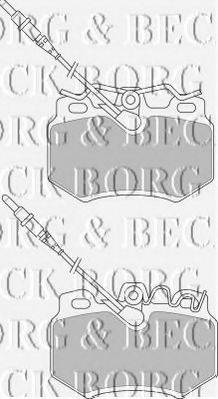 BORG & BECK BBP1395 Комплект гальмівних колодок, дискове гальмо
