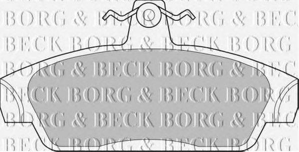 BORG & BECK BBP1411 Комплект тормозных колодок, дисковый тормоз