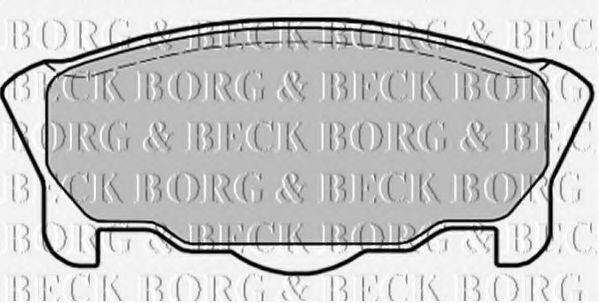 BORG & BECK BBP1431 Комплект гальмівних колодок, дискове гальмо