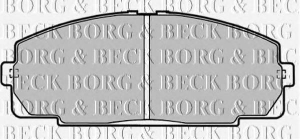 BORG & BECK BBP1451 Комплект тормозных колодок, дисковый тормоз