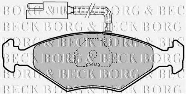 BORG & BECK BBP1456 Комплект тормозных колодок, дисковый тормоз