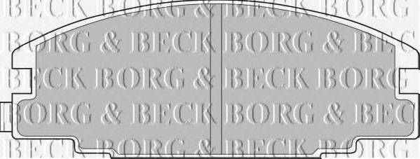 BORG & BECK BBP1476 Комплект гальмівних колодок, дискове гальмо