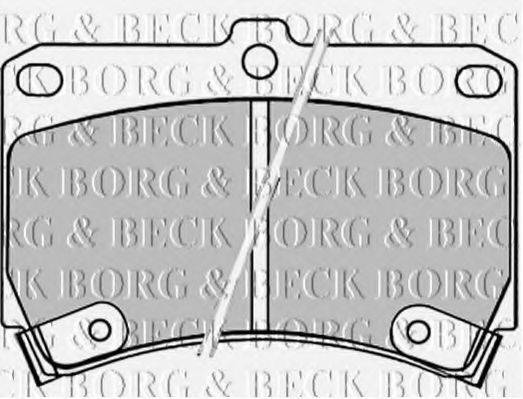 BORG & BECK BBP1520 Комплект тормозных колодок, дисковый тормоз
