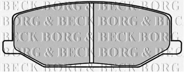 BORG & BECK BBP1524 Комплект тормозных колодок, дисковый тормоз