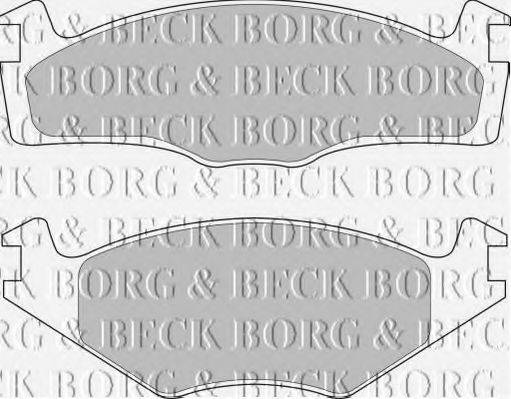 BORG & BECK BBP1531 Комплект тормозных колодок, дисковый тормоз