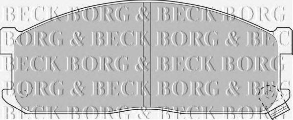 BORG & BECK BBP1536 Комплект тормозных колодок, дисковый тормоз