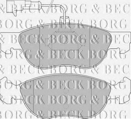 BORG & BECK BBP1576 Комплект тормозных колодок, дисковый тормоз