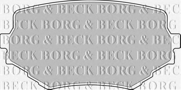 BORG & BECK BBP1597 Комплект тормозных колодок, дисковый тормоз