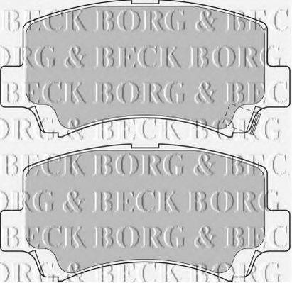 BORG & BECK BBP1632 Комплект гальмівних колодок, дискове гальмо