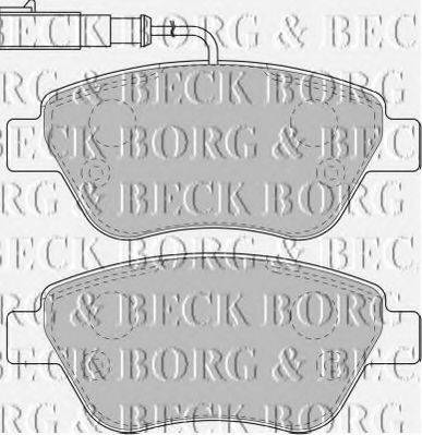 BORG & BECK BBP1716 Комплект тормозных колодок, дисковый тормоз