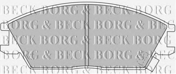 BORG & BECK BBP1785 Комплект тормозных колодок, дисковый тормоз