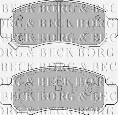 BORG & BECK BBP1906 Комплект тормозных колодок, дисковый тормоз