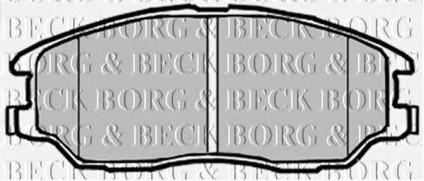 BORG & BECK BBP1912 Комплект тормозных колодок, дисковый тормоз