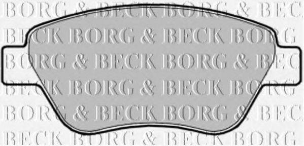 Комплект гальмівних колодок, дискове гальмо BORG & BECK BBP1997