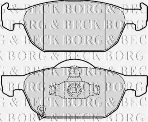 BORG & BECK BBP2076 Комплект гальмівних колодок, дискове гальмо