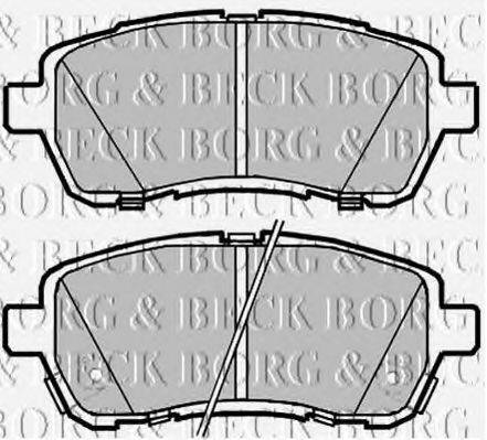 BORG & BECK BBP2085 Комплект тормозных колодок, дисковый тормоз