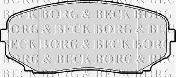 BORG & BECK BBP2114 Комплект гальмівних колодок, дискове гальмо