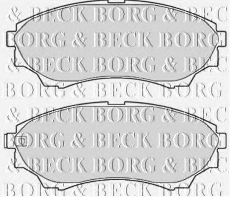 Комплект гальмівних колодок, дискове гальмо BORG & BECK BBP2119