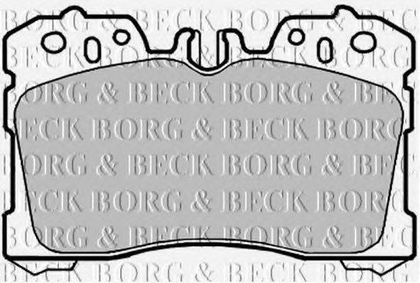 Комплект гальмівних колодок, дискове гальмо BORG & BECK BBP2127