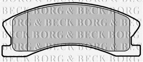 BORG & BECK BBP2148 Комплект тормозных колодок, дисковый тормоз