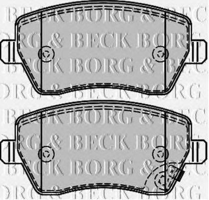 BORG & BECK BBP2166 Комплект тормозных колодок, дисковый тормоз