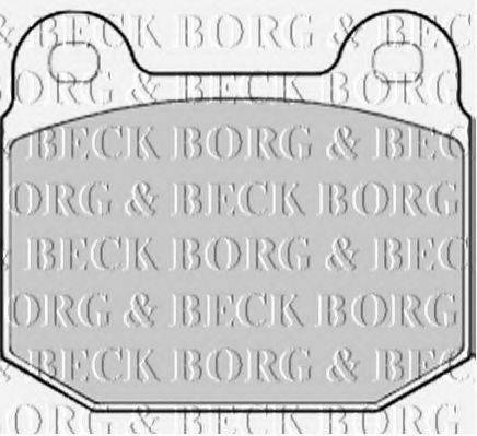 Комплект гальмівних колодок, дискове гальмо BORG & BECK BBP2194