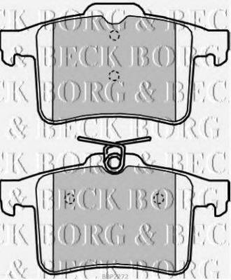 BORG & BECK BBP2272 Комплект тормозных колодок, дисковый тормоз