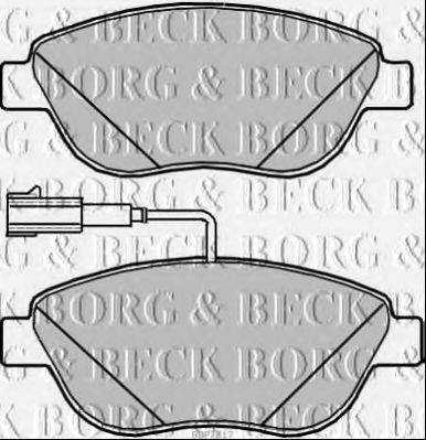 BORG & BECK BBP2317 Комплект тормозных колодок, дисковый тормоз