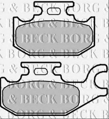 BORG & BECK BBP2343 Комплект тормозных колодок, дисковый тормоз