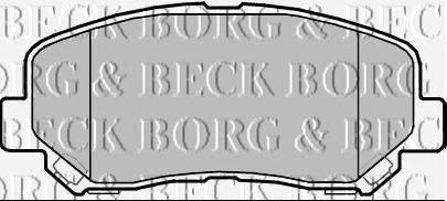 BORG & BECK BBP2355 Комплект тормозных колодок, дисковый тормоз