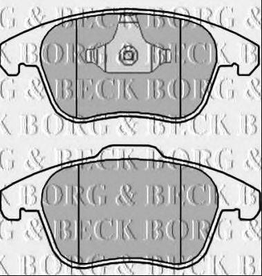 Комплект гальмівних колодок, дискове гальмо BORG & BECK BBP2383