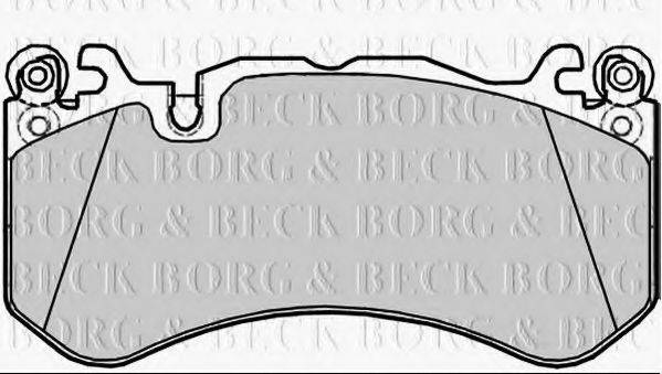 Комплект тормозных колодок, дисковый тормоз BORG & BECK BBP2385
