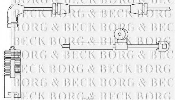 BORG & BECK BWL3009 Сигнализатор, износ тормозных колодок