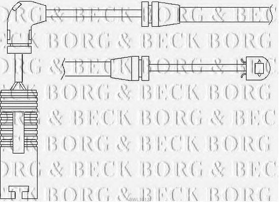 Сигналізатор, знос гальмівних колодок BORG & BECK BWL3012