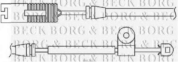 BORG & BECK BWL3027 Сигнализатор, износ тормозных колодок