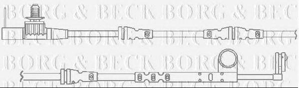 BORG & BECK BWL3119 Сигнализатор, износ тормозных колодок