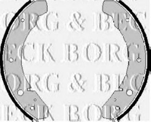 Комплект гальмівних колодок BORG & BECK BBS6141
