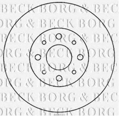 Тормозной диск BORG & BECK BBD4055