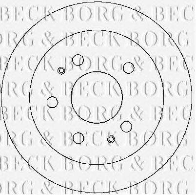 гальмівний диск BORG & BECK BBD4146