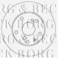 BORG & BECK BBD4358 Тормозной диск