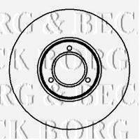 Тормозной диск BORG & BECK BBD4505