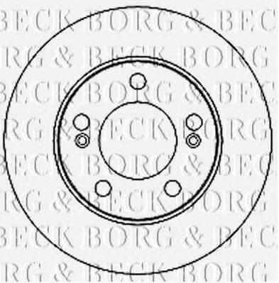 гальмівний диск BORG & BECK BBD4681