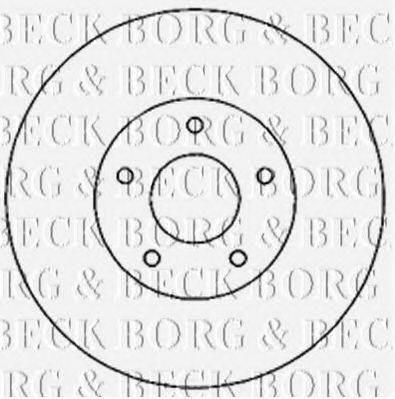 гальмівний диск BORG & BECK BBD4821