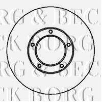 Тормозной диск BORG & BECK BBD5105