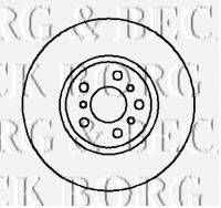 BORG & BECK BBD5108 Тормозной диск