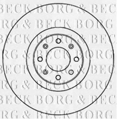 гальмівний диск BORG & BECK BBD5186