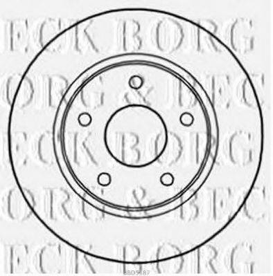 BORG & BECK BBD5187 Тормозной диск
